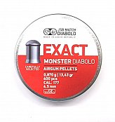 Diabolo JSB Exact Monster 4,5mm 0,870g 400 ks -  Ráže 4,5mm