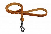 Vodítko B&F ZUBR maštěná kůže 14x120cm 14202Z koňak - 0