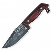Nůž Dellinger D2 Escape - Red PMX Handmade - Pevné a mačety