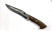 Nůž Dellinger Damask Cocobolo MB Handmade - Pevné a mačety