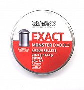 Diabolo JSB Exact Monster 4,5mm 0,870g 400 ks -  Ráže 4,5mm