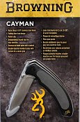 Nůž Browning Cayman  -  Zavírací