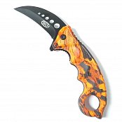 Nůž SCK Karambit orange (98015) -  Zavírací