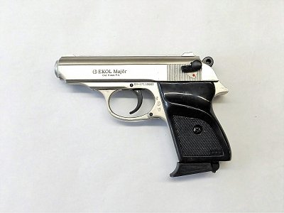 Plynová pistole EKOL MAJOR saten cal. 9 mm P.A.  -  Plynové pistole