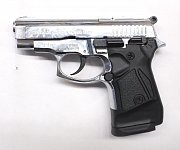 Plynová pistole ZORAKI 914 Auto lesklý chrom cal. 9mm -  Plynové pistole