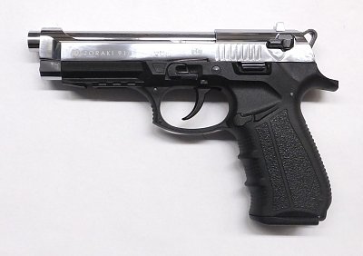 Plynová pistole ZORAKI 918 lesklý chrom -  Plynové pistole
