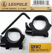 Montáž Leupold QRW2 25,4mm rychloupínací nízké matné