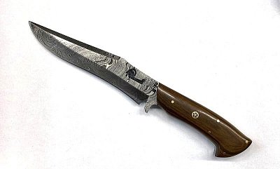 Nůž Dellinger Damask Cocobolo MB Handmade -  Pevné a mačety